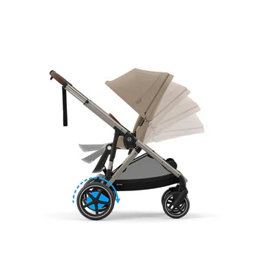 Cybex eGazelle S Pushchair & Carrycot  - Almond Beige