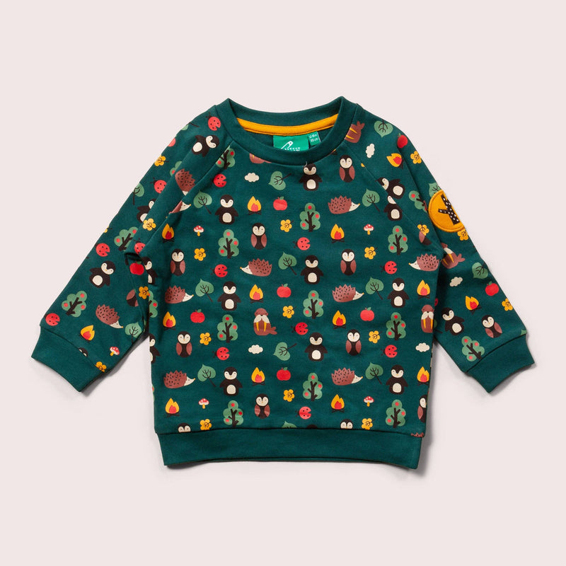 Little Green Radicals - Woodland Walk Long Sleeve Raglan Sweatshirt
