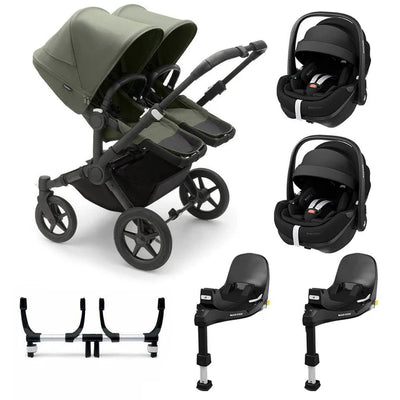 Bugaboo Donkey 5 Twin Complete + Pebble 360 Pro 2 Travel System - Forest Green