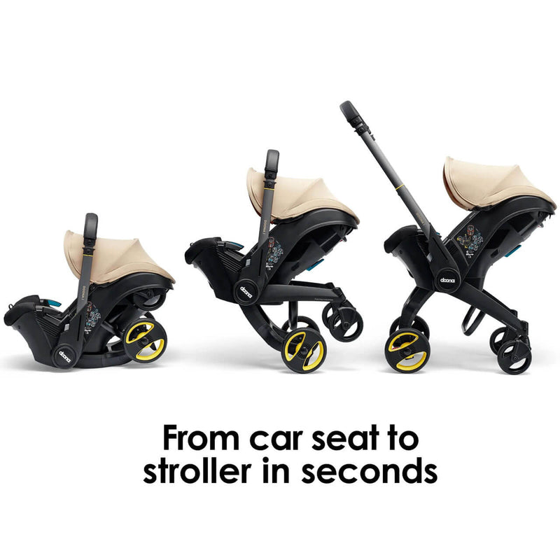 Doona i Infant Car Seat Stroller + ISOFIX Base - Sahara Sand