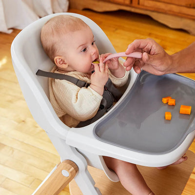 Ergobaby Evolve 2-in-1 Highchair - Natural / White - Natural Wood