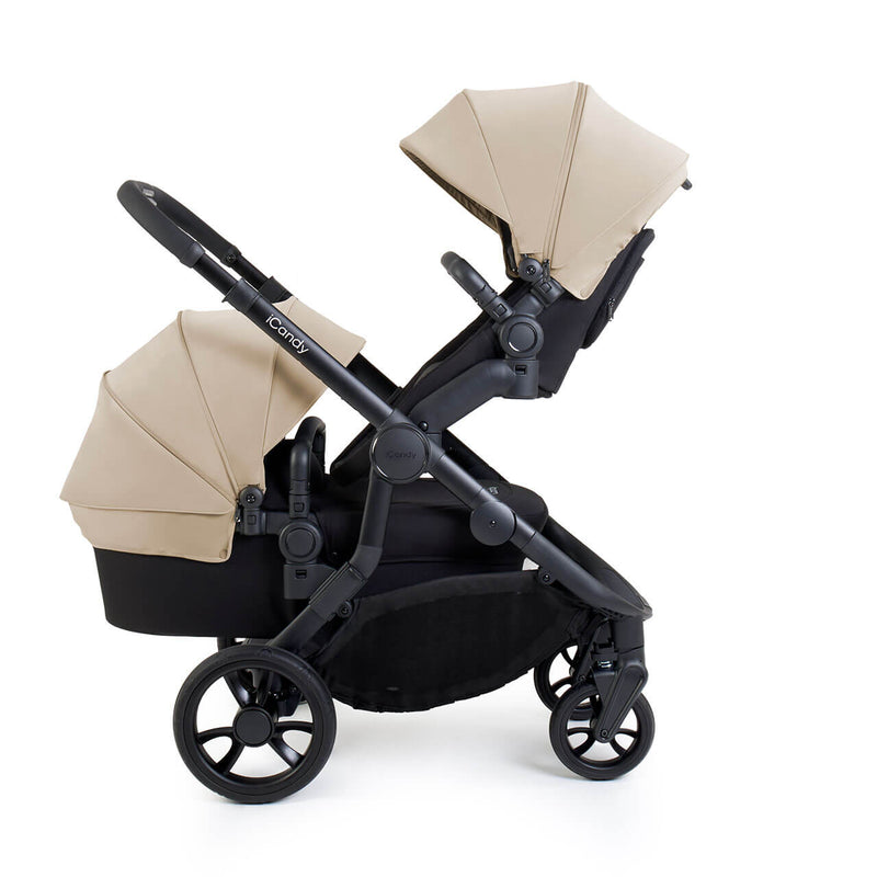iCandy Orange 4 Twin Pushchair Bundle - Latte