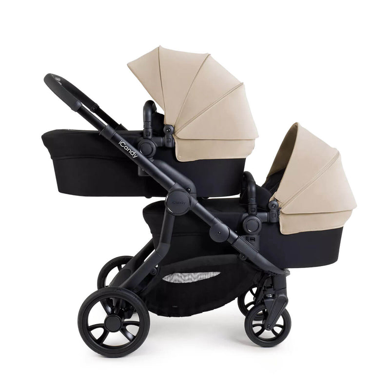 iCandy Orange 4 Twin Pushchair Bundle - Latte