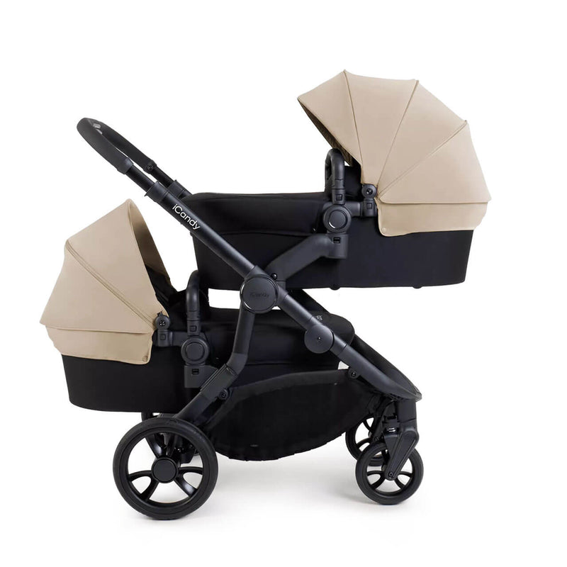 iCandy Orange 4 Twin Pushchair Bundle - Latte