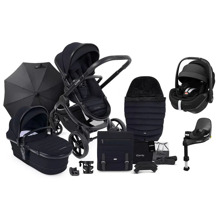 iCandy Peach 7 Complete Travel System with Pebble 360 Pro 2 - Black