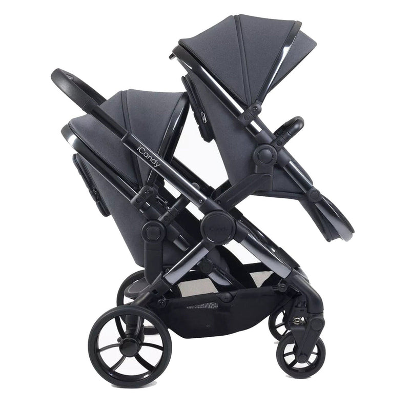 iCandy Peach 7 Twin Complete Bundle in Dark Grey