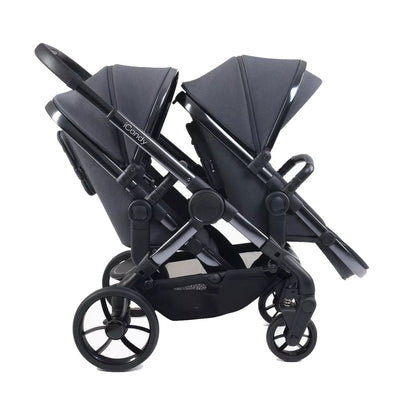 iCandy Peach 7 Twin Complete Bundle in Dark Grey