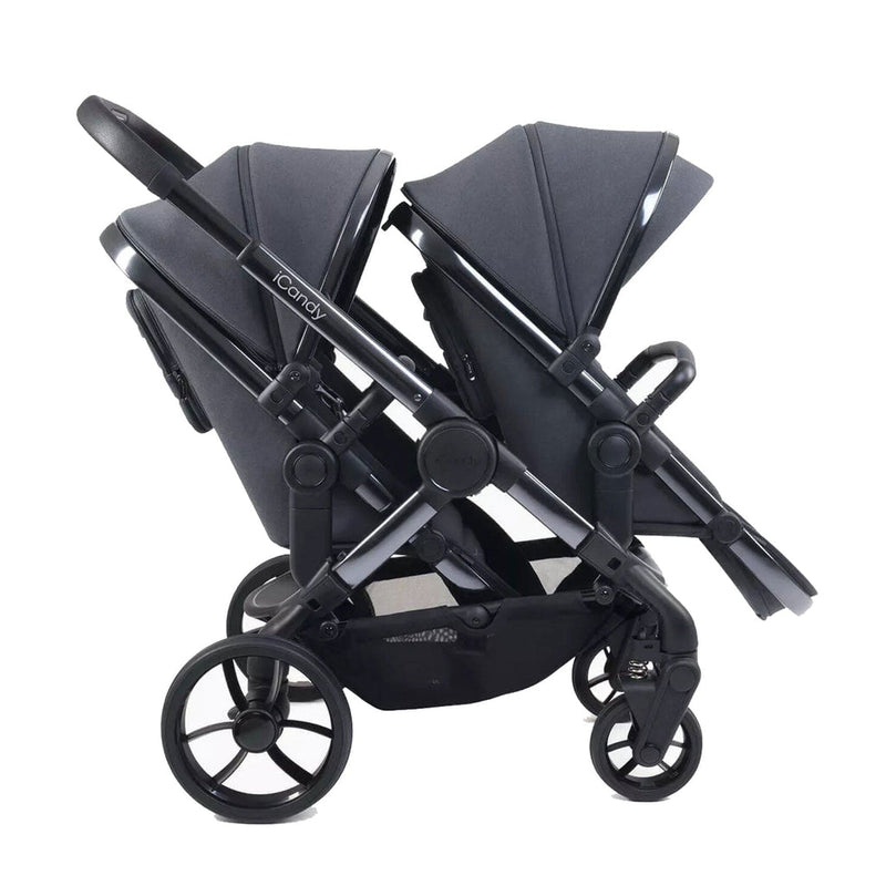 iCandy Peach 7 Twin Complete Bundle in Dark Grey