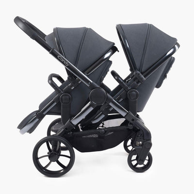 iCandy Peach 7 Twin Complete Bundle in Dark Grey