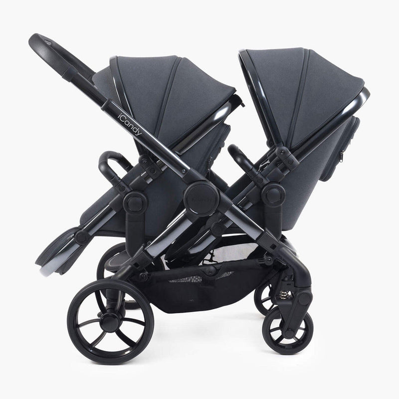 iCandy Peach 7 Twin Complete Bundle in Dark Grey