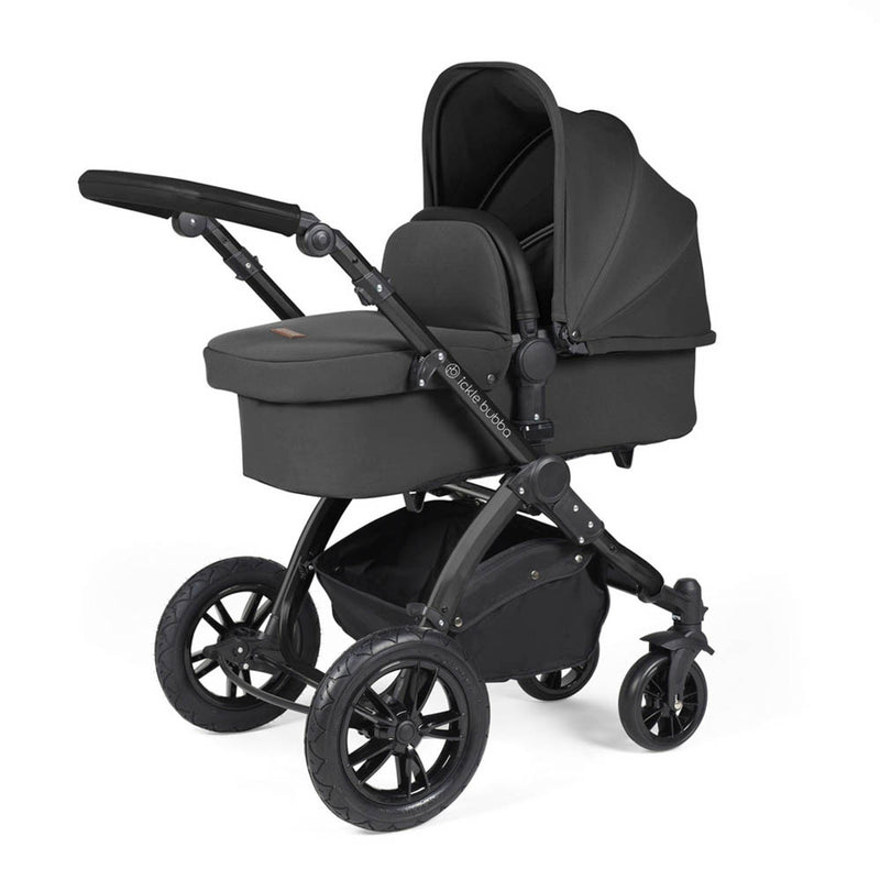 Ickle Bubba Stomp Luxe Cirrus Travel System - Black/Charcoal Grey/Black