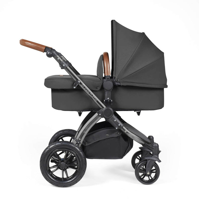 Ickle Bubba Stomp Luxe Cirrus Travel System - Black/Charcoal Grey/Tan