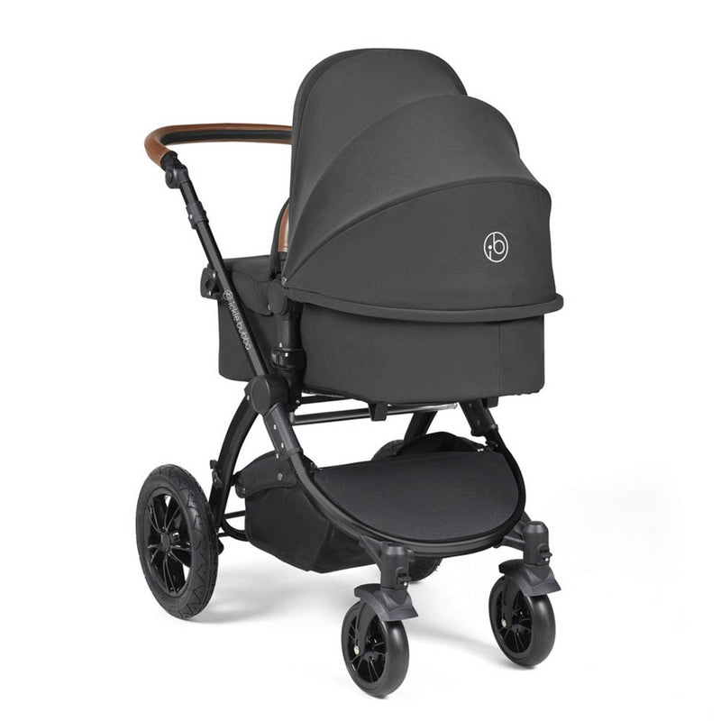 Ickle Bubba Stomp Luxe Cirrus Travel System - Black/Charcoal Grey/Tan