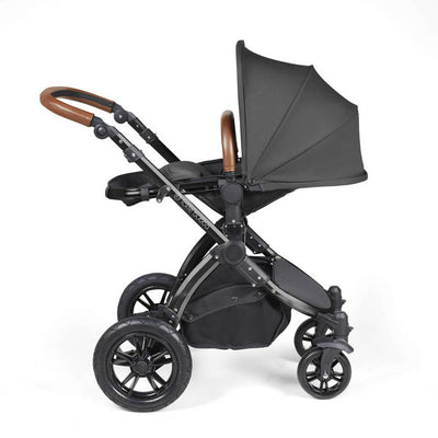 Ickle Bubba Stomp Luxe Cirrus Travel System - Black/Charcoal Grey/Tan