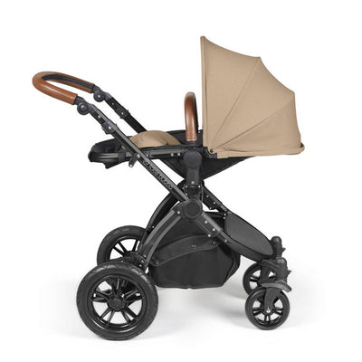 Ickle Bubba Stomp Luxe Cirrus Travel System - Black/Desert/Tan