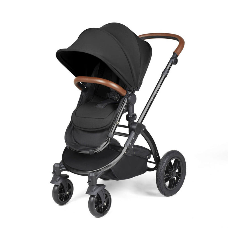 Ickle Bubba Stomp Luxe Cirrus Travel System - Black/Midnight/Tan