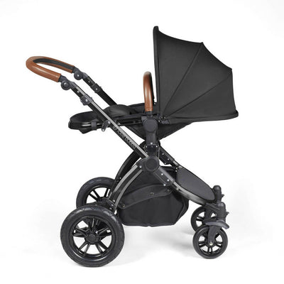Ickle Bubba Stomp Luxe Cirrus Travel System - Black/Midnight/Tan