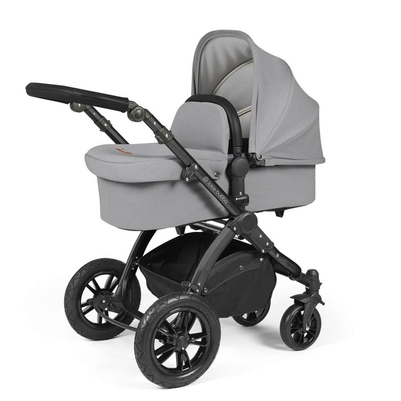 Ickle Bubba Stomp Luxe Cirrus Travel System - Black/Pearl Grey/Black