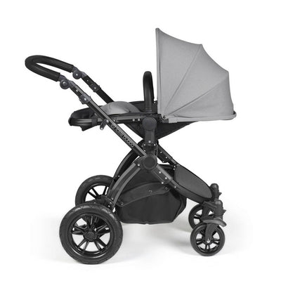 Ickle Bubba Stomp Luxe Cirrus Travel System - Black/Pearl Grey/Black