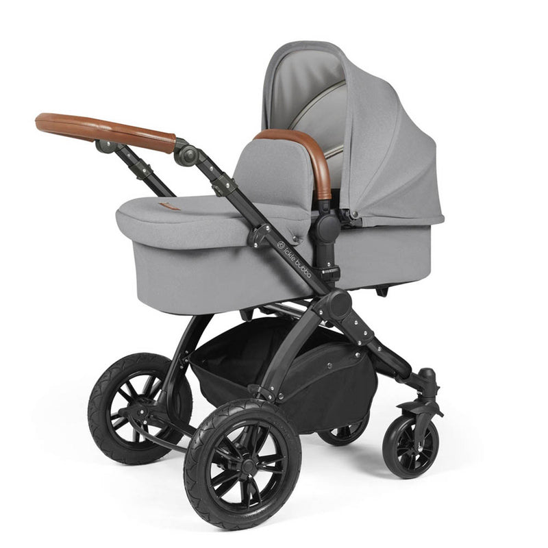 Ickle Bubba Stomp Luxe Cirrus Travel System - Black/Pearl Grey/Tan