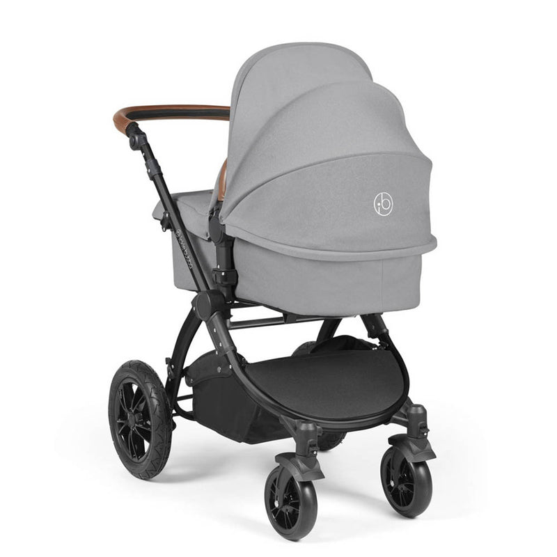 Ickle Bubba Stomp Luxe Cirrus Travel System - Black/Pearl Grey/Tan