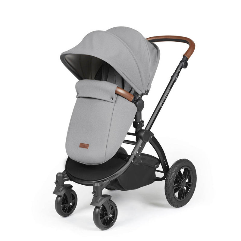 Ickle Bubba Stomp Luxe Cirrus Travel System - Black/Pearl Grey/Tan
