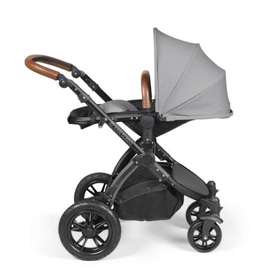 Ickle Bubba Stomp Luxe Cirrus Travel System - Black/Pearl Grey/Tan