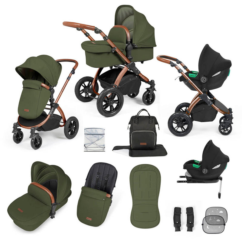 Ickle Bubba Stomp Luxe Cirrus Travel System - Bronze/Woodland/Tan