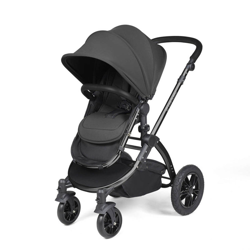 Ickle Bubba Stomp Luxe Cirrus Travel System - Black/Charcoal Grey/Black