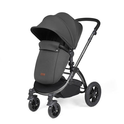Ickle Bubba Stomp Luxe Cirrus Travel System - Black/Charcoal Grey/Black