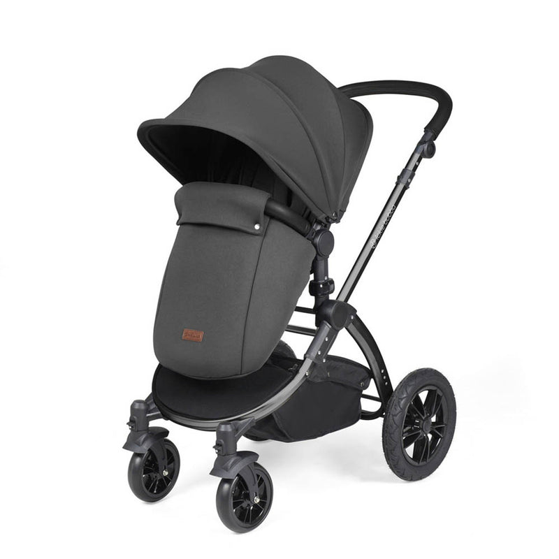 Ickle Bubba Stomp Luxe Cirrus Travel System - Black/Charcoal Grey/Black