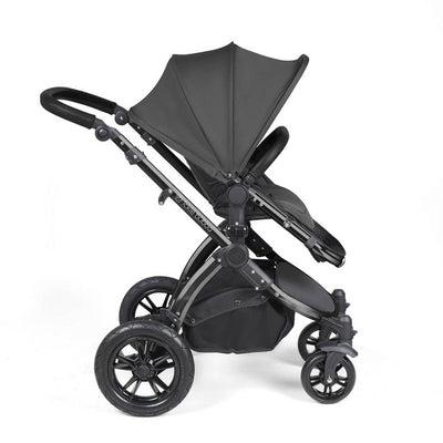 Ickle Bubba Stomp Luxe Cirrus Travel System - Black/Charcoal Grey/Black