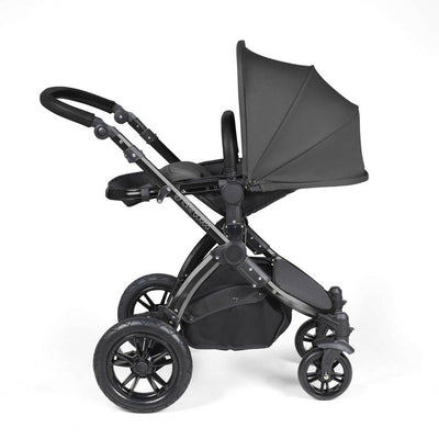 Ickle Bubba Stomp Luxe Cirrus Travel System - Black/Charcoal Grey/Black