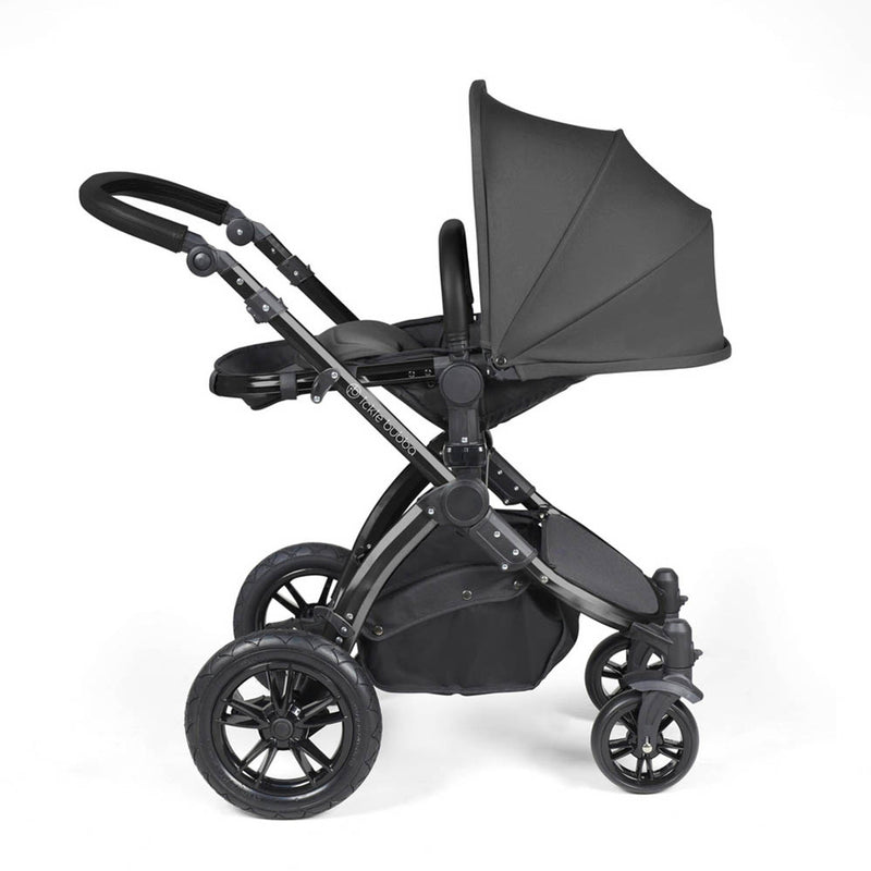 Ickle Bubba Stomp Luxe Cirrus Travel System - Black/Charcoal Grey/Black