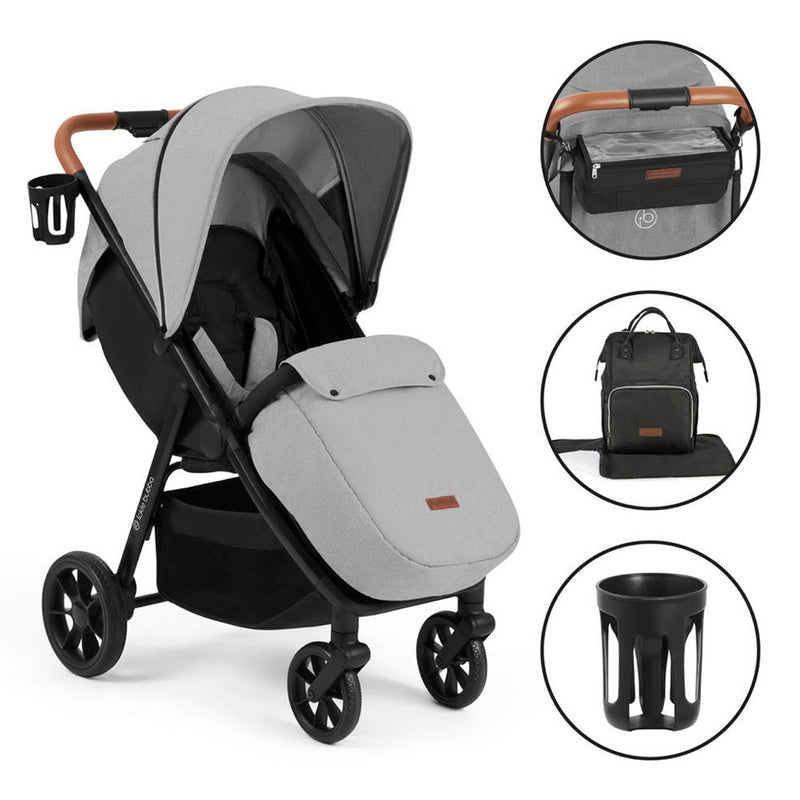 Ickle Bubba Stomp Stride Prime Stroller - Pearl Grey