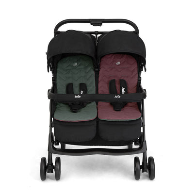 Joie Aire Twin Stroller – Shale - with reversible liners