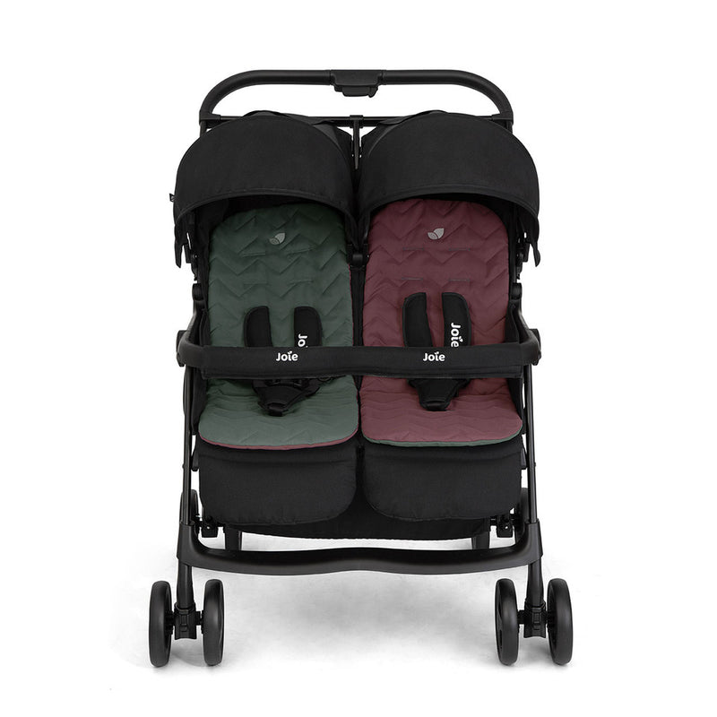 Joie Aire Twin Stroller – Shale - with reversible liners