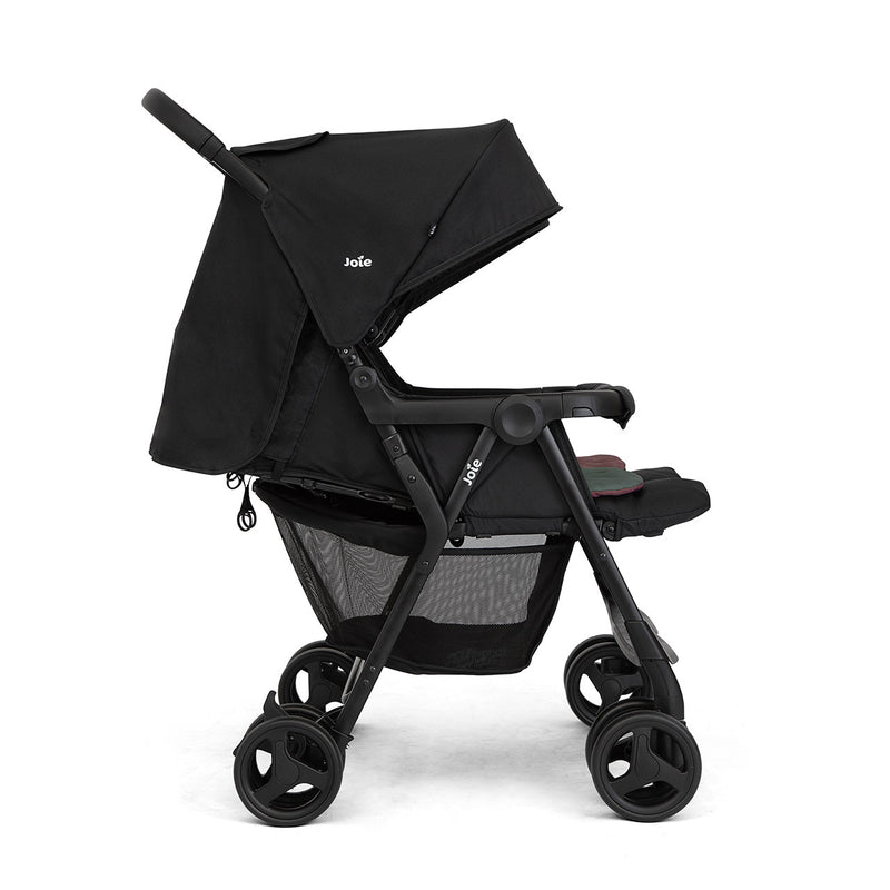 Joie Aire Twin Stroller – Shale - with reversible liners