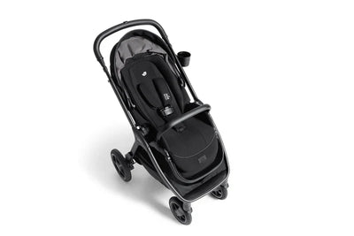 Joie Finiti Flex black multi-functional stroller with adjustable seat and cup holder for travel convenience