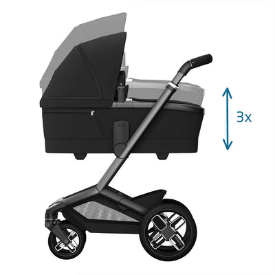 Maxi-Cosi Fame Pushchair + Carrycot - Twillic Black -