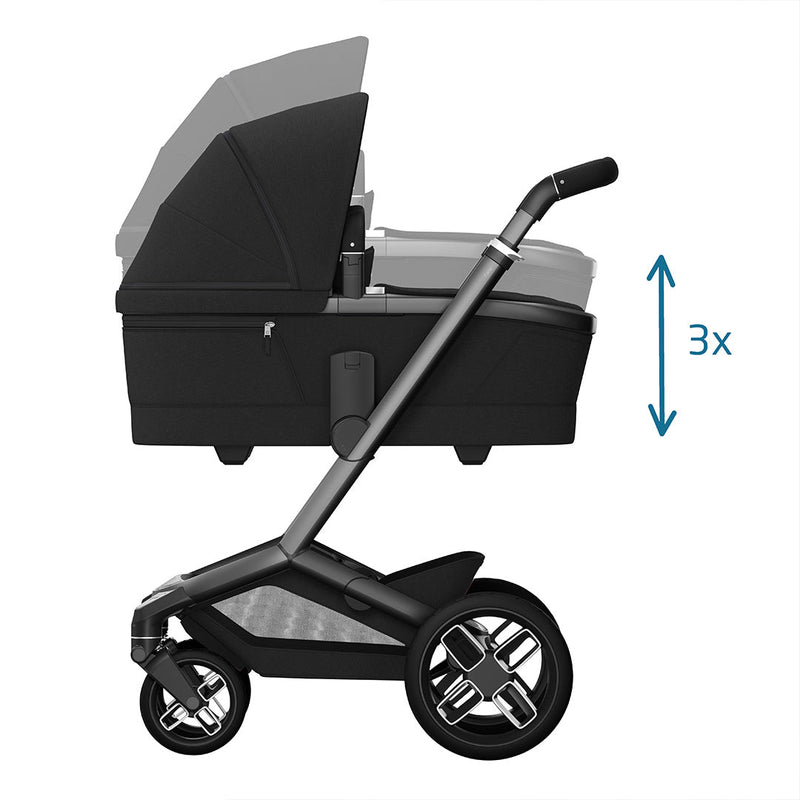 Maxi-Cosi Fame Pushchair + Carrycot - Twillic Black -