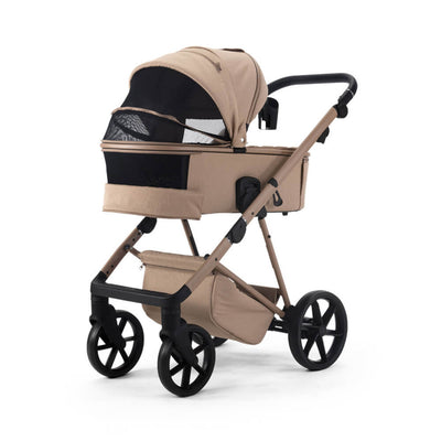 Mee-Go Milano Natura 3-in-1 Plus Base Travel System - Camel