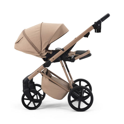 Mee-Go Milano Natura 3-in-1 Plus Base Travel System - Camel