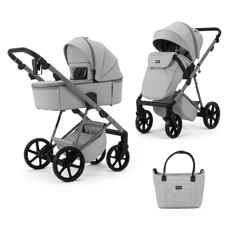 Mee-Go Milano Natura 2-in-1 Pram & Accessories - Moon