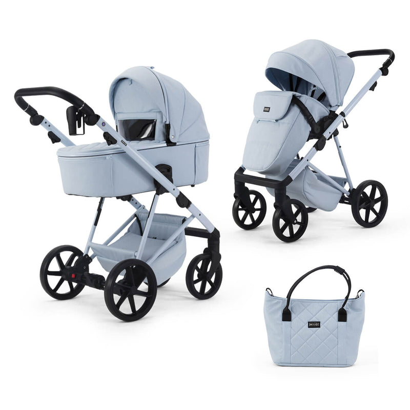 Mee-Go Milano Natura 2-in-1 Pram & Accessories - Sky