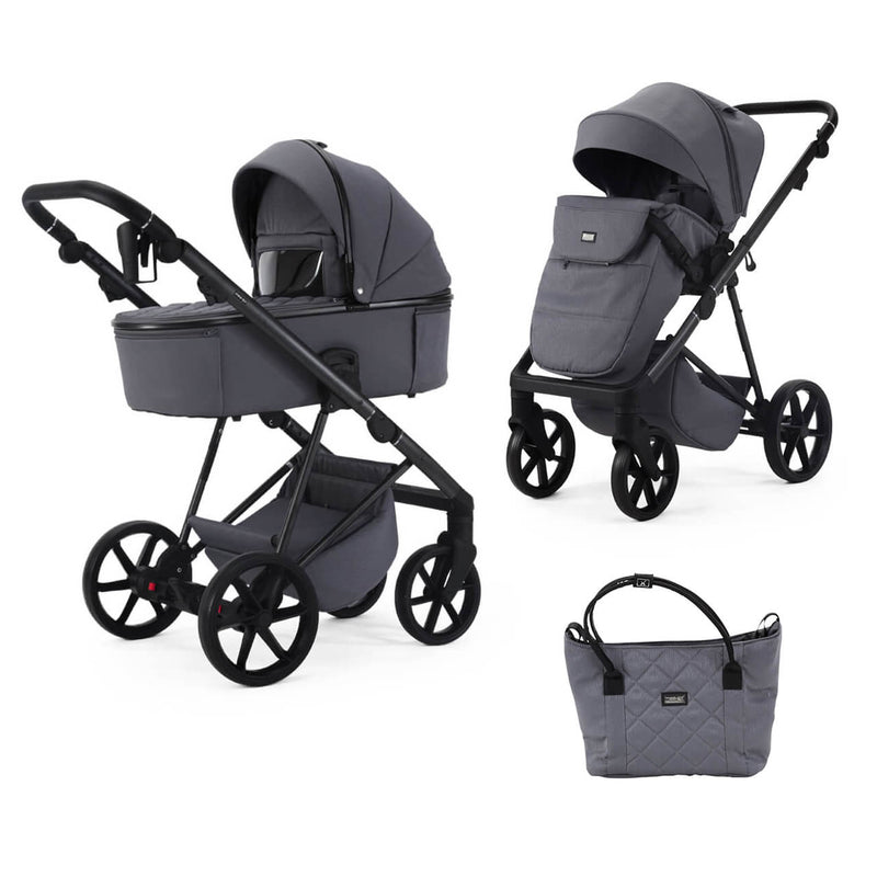 Mee-Go Milano Natura 2-in-1 Pram & Accessories - Stone