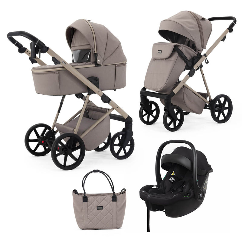 Mee-Go Milano Natura 3-in-1 Travel System - Cappuccino