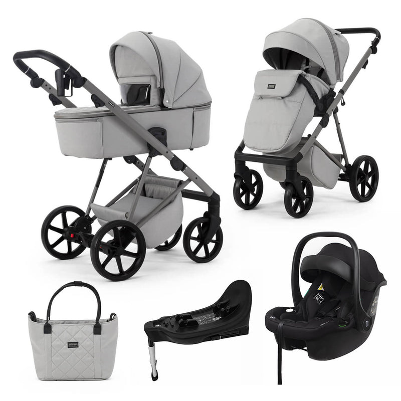 Mee-Go Milano Natura 3-in-1 Plus Base Travel System - Moon