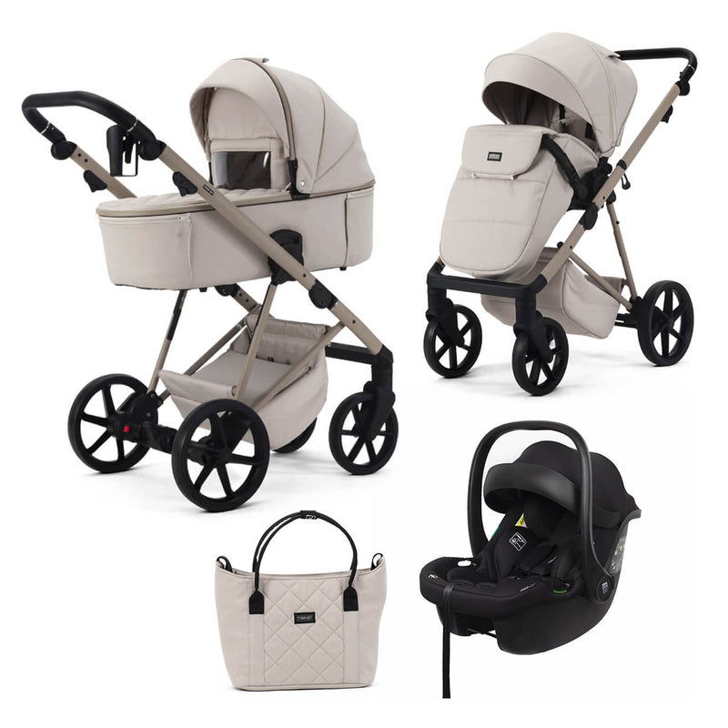 Mee-Go Milano Natura 3-in-1 Travel System - Vanilla