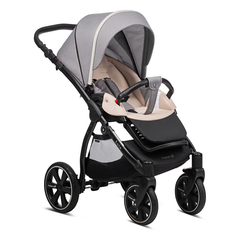Noordi Sole Go 2-in-1 Pram - Warm Grey